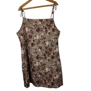 SheIn Curve Tan Floral Print Dress